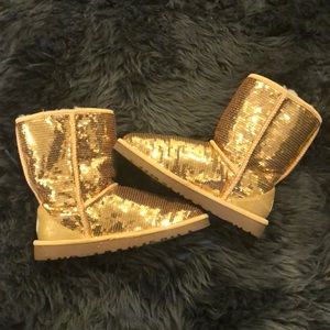 Limited Edition Gold Sequin Ugg Boots